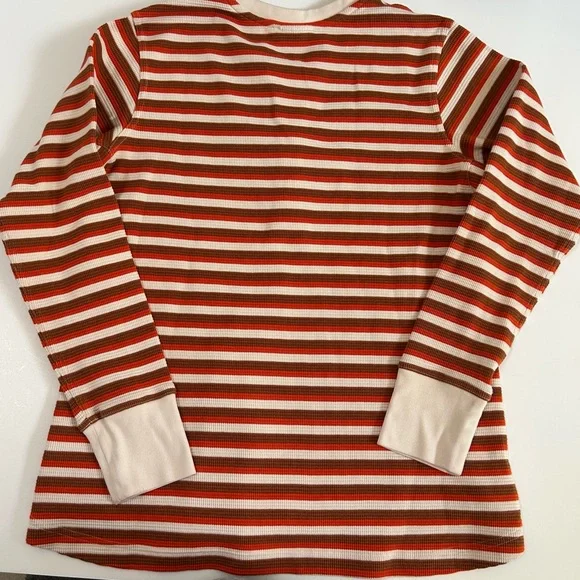 Duluth Trading Co Red and White Striped Long Sleeve Shirt - Picture 5 of 6